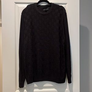 Vintage Black Checkered Sweater